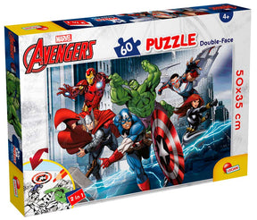 Lisciani puslespil 60 brikker - Avengers 2-i-1