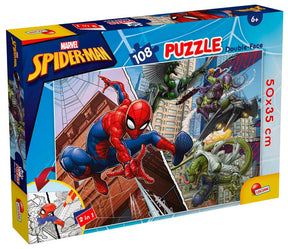 Lisciani puslespil 108 brikker - Spiderman 2-i-1