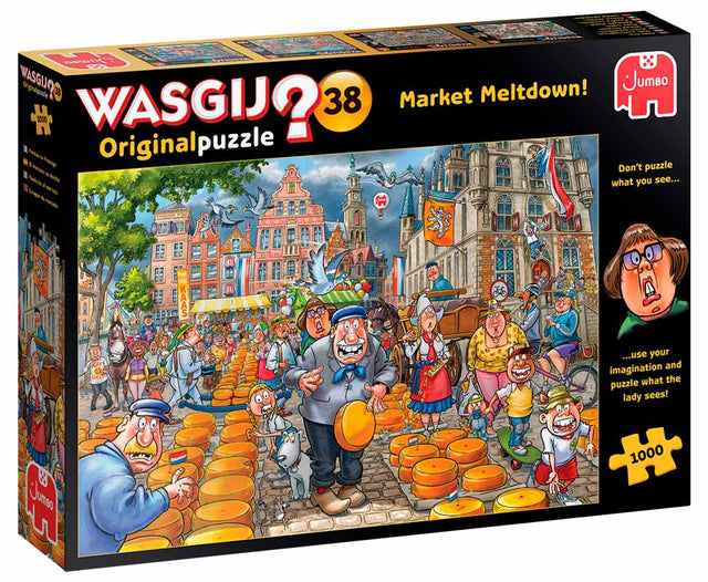 Wasgij original 1000 brikker - Market Meltdown