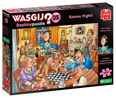 Wasgij Destiny nr. 25 - 1000 brikker - Games Night!