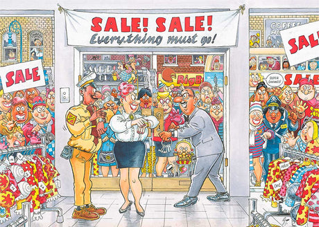 Wasgij Retro mystery nr. 7 - 1000 brikker - Everything must go!
