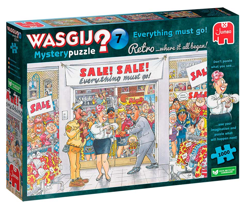 Wasgij Retro mystery nr. 7 - 1000 brikker - Everything must go!