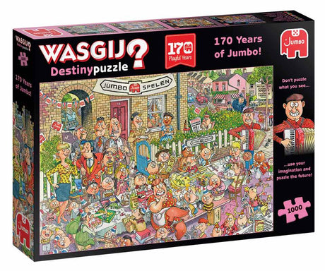 Wasgij Destiny puslespil - 170 Years of Jumbo! 1000 brikker