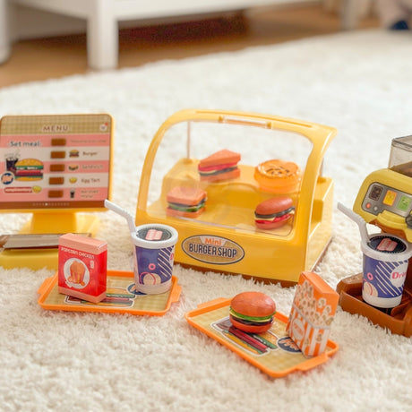 WOOPIE Mini Burger Shop “BIG BURGER” – Fastfood Restaurant med Lys og Lyd (fra 3 år)