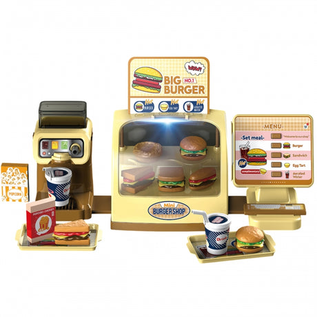 WOOPIE Mini Burger Shop “BIG BURGER” – Fastfood Restaurant med Lys og Lyd (fra 3 år)