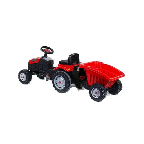 WOOPIE Pedaltraktor med Anhænger – Rød (fra 3 år)