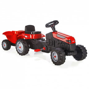 WOOPIE Pedaltraktor med Anhænger – Rød (fra 3 år)